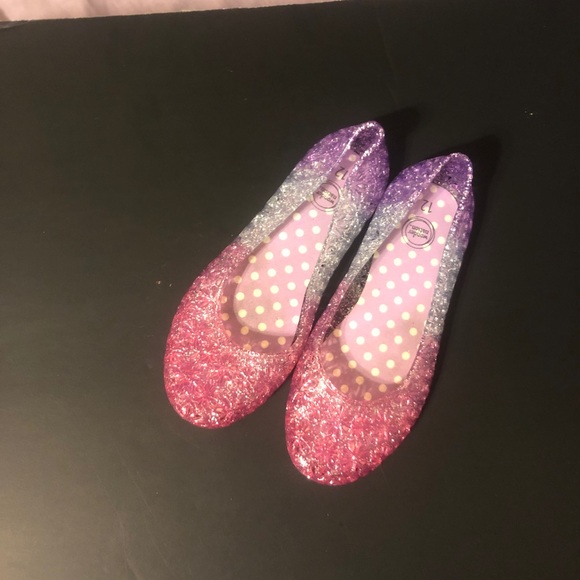 COPY - Wonder Nation Cutout Jelly Flat Ombré shoes size 12 - Picture 1 of 3